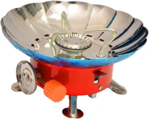 YARNOW Windproof Stove Small Camping Burner Natural Gas Portable for Picnic Hiking