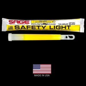 Yellow Emergency Safety Glow Sticks -25 Pack