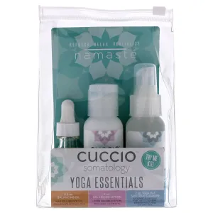 Yoga Essentials Kit - Calming, Cleansing and Hydrating Ritual in One - Helps Enhance Yoga Experience - Includes Balancing Oil, Balancing Lotion and Yoga Mat Sani Spray - 3 pc