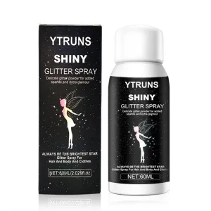 YTRUNS Makeup Liquid Highlighter Spray, 60ml/2 fl oz, High Gloss Powder for Brightening Skin, Suitable for Stage and Parties, General