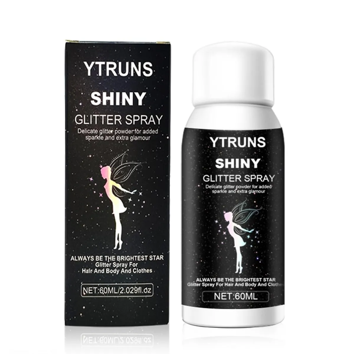 YTRUNS Makeup Liquid Highlighter Spray, 60ml/2 fl oz, High Gloss Powder for Brightening Skin, Suitable for Stage and Parties, General
