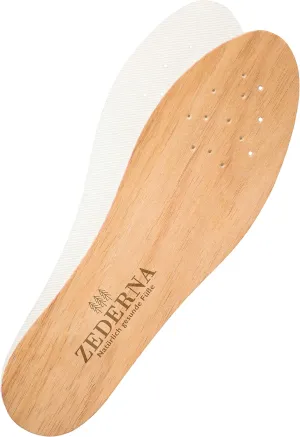 Zederna Cedar Wood Shoe Insoles 1 Pair, Cedar/RedUS M 5/ W 6.5/ EU 37