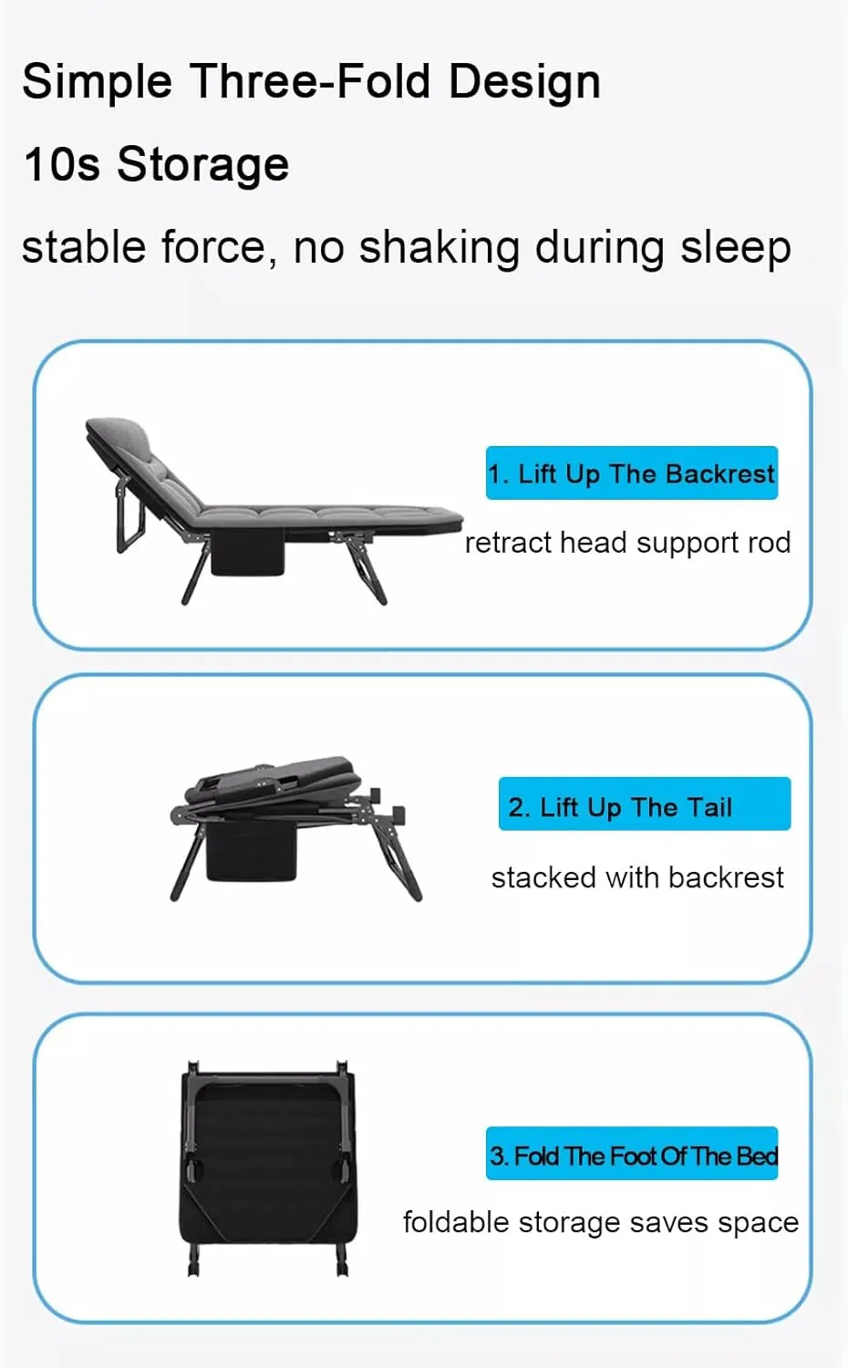 ZTGL A, Camping cot Folding Outdoor, Camping Travel Cot, Folding Cot for Adults, Portable Folding Camping Cot, Portable Folding Lounge Chair Sleeping Cots Bed