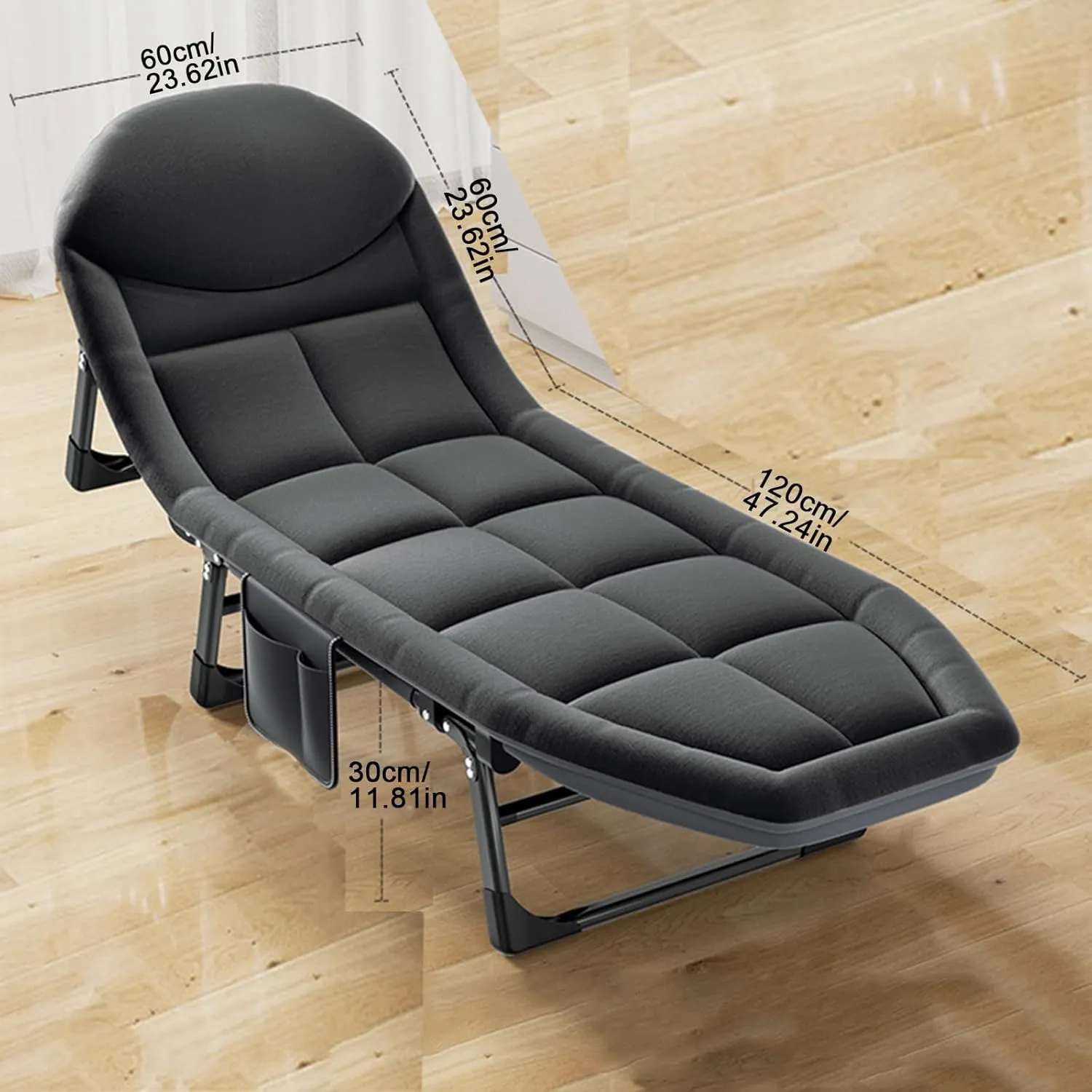 ZTGL B,180x60cm, Portable Folding Bed, Foldable Camping Cot, Patio Reclining Lounge Chairs, Folding Sleeping Bed, Lightweight Folding Bed, Camping Lounge Chair Outdoor