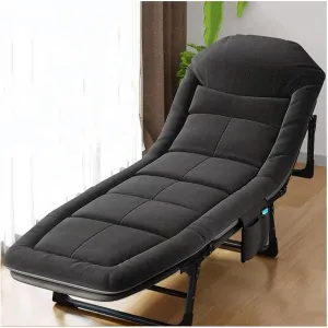 ZTGL B,180x60cm, Portable Folding Bed, Foldable Camping Cot, Patio Reclining Lounge Chairs, Folding Sleeping Bed, Lightweight Folding Bed, Camping Lounge Chair Outdoor