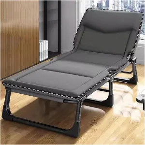 ZTGL D,170x56cm, Oversized Patio Recliner Chair, Folding Camping Chairs, Folding Camping Cot, Folding Lounge Chair, Portable Outdoor Chaise, Portable Folding Cot